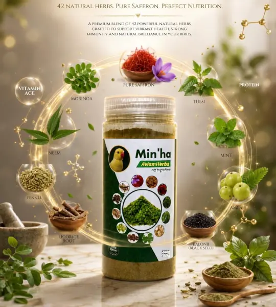 80 grms.-Min'ha Avian Herbs - 42 Natural Ingredients