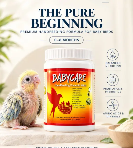 250 grms-Baby Care Hand Feeding Formulla(For All Avian Baby Birds)