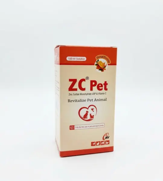ZC Pet-100ml.(Zinc Sulfate Monohydrate and Vitamin C)